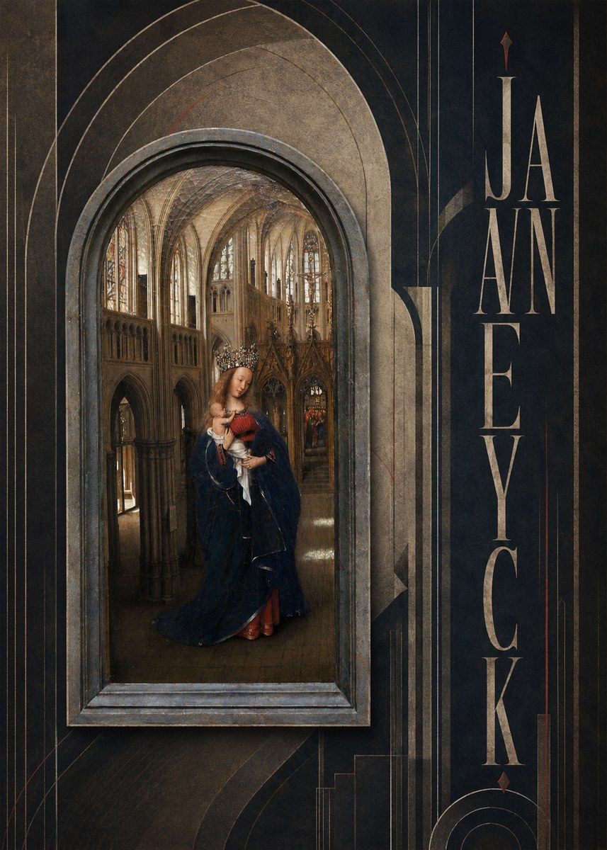 Jan van Eyck Madonna in the Church II No3 - Plakát