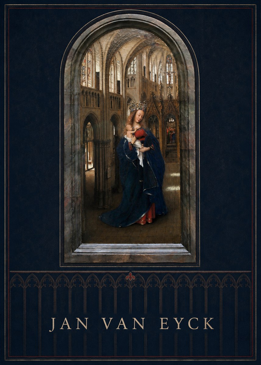 Jan van Eyck Madonna in the Church II No5 - Plakát