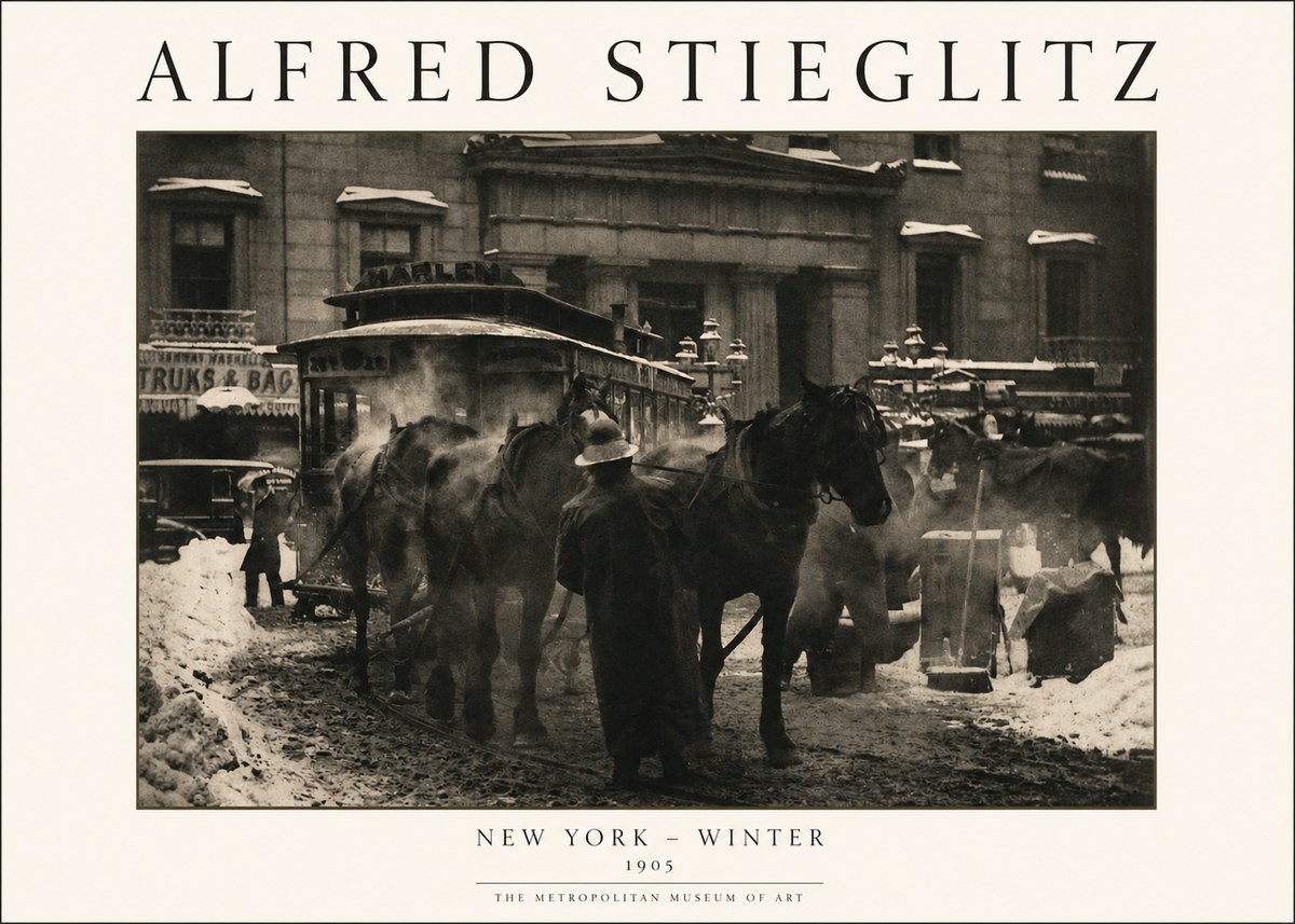 Alfred Stieglitz New York - Winter No1 - Plakát
