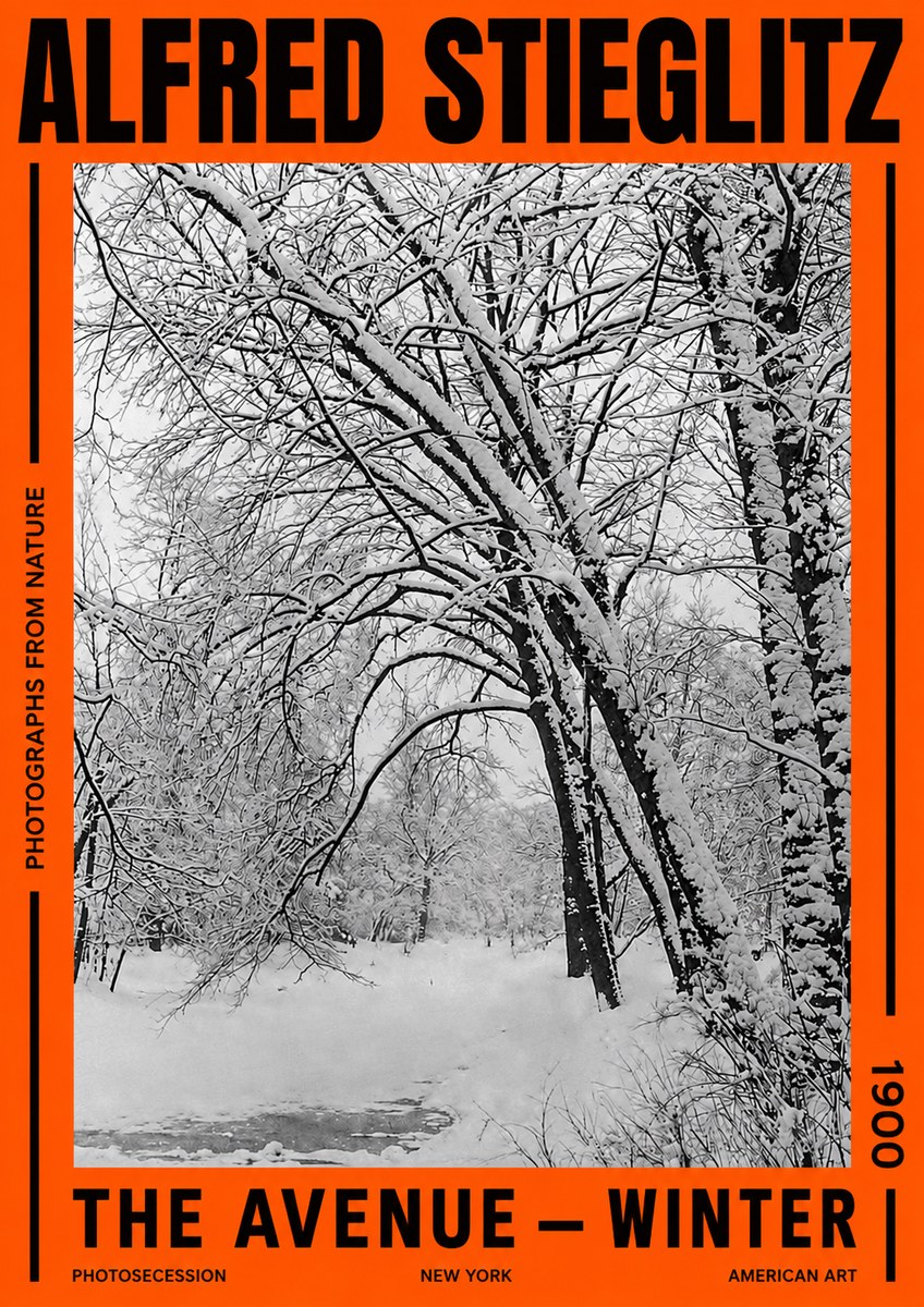 Alfred Stieglitz The Avenue – Winter No2 - Plakát