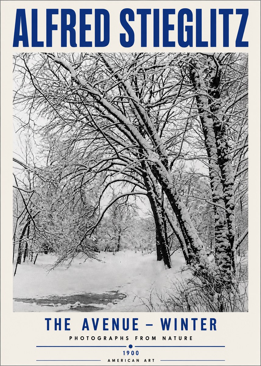 Alfred Stieglitz The Avenue – Winter No5 - Plakát