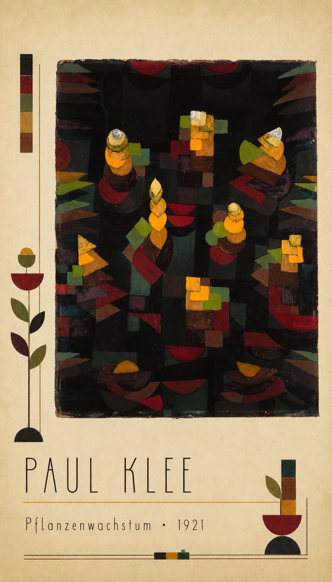 Paul Klee Pflanzenwachstum No2 - Plakát