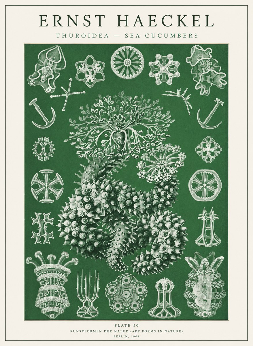 Ernst Haeckel Thuroidea - Sea Organisms No2 - Plakát