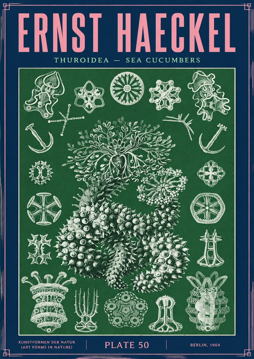 Ernst Haeckel Thuroidea - Sea Organisms No4 - Plakát