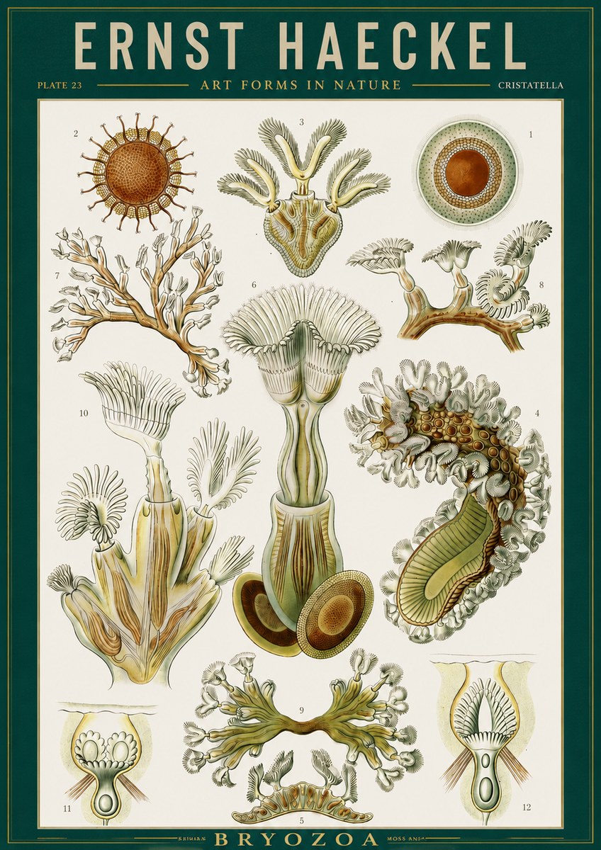 Ernst Haeckel Cristatella No2 - Plakát