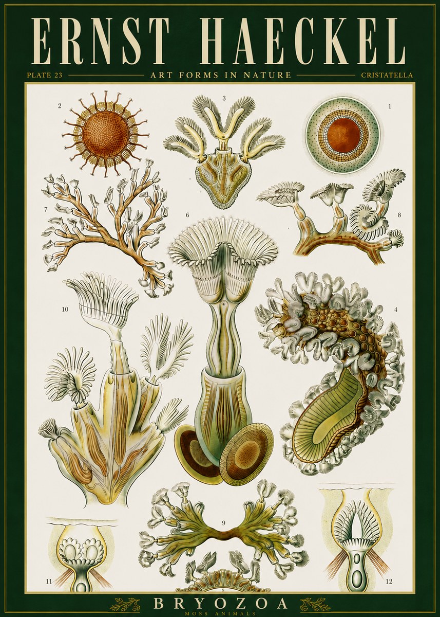 Ernst Haeckel Cristatella No6 - Plakát