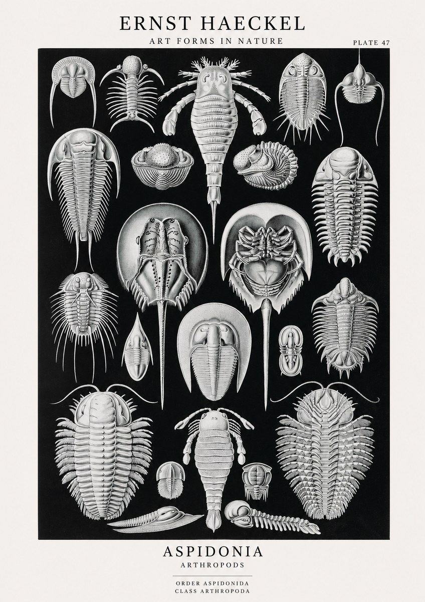 Ernst Haeckel Aspidonia No1 - Plakát