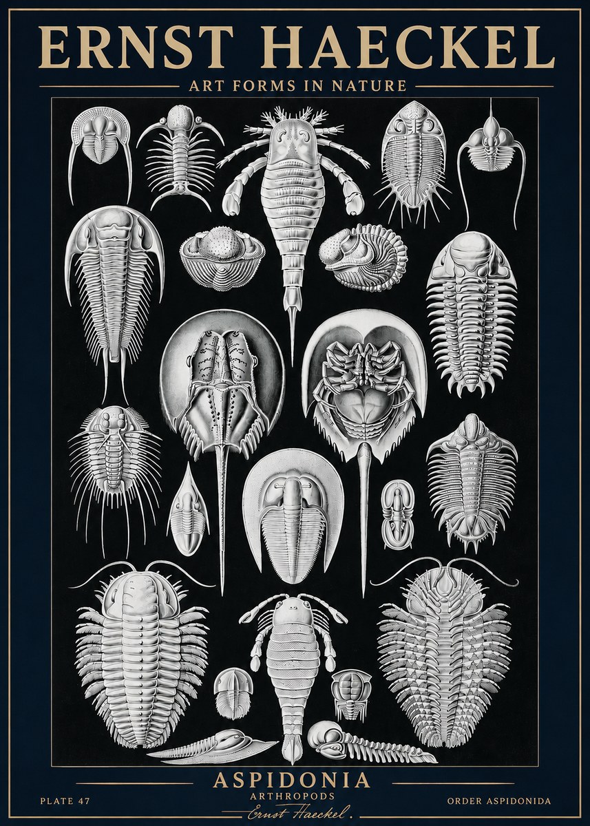 Ernst Haeckel Aspidonia No3 - Plakát