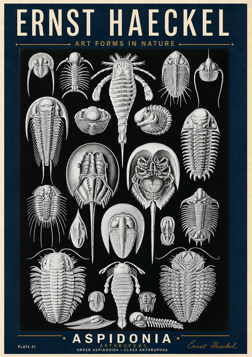 Ernst Haeckel Aspidonia No6 - Plakát