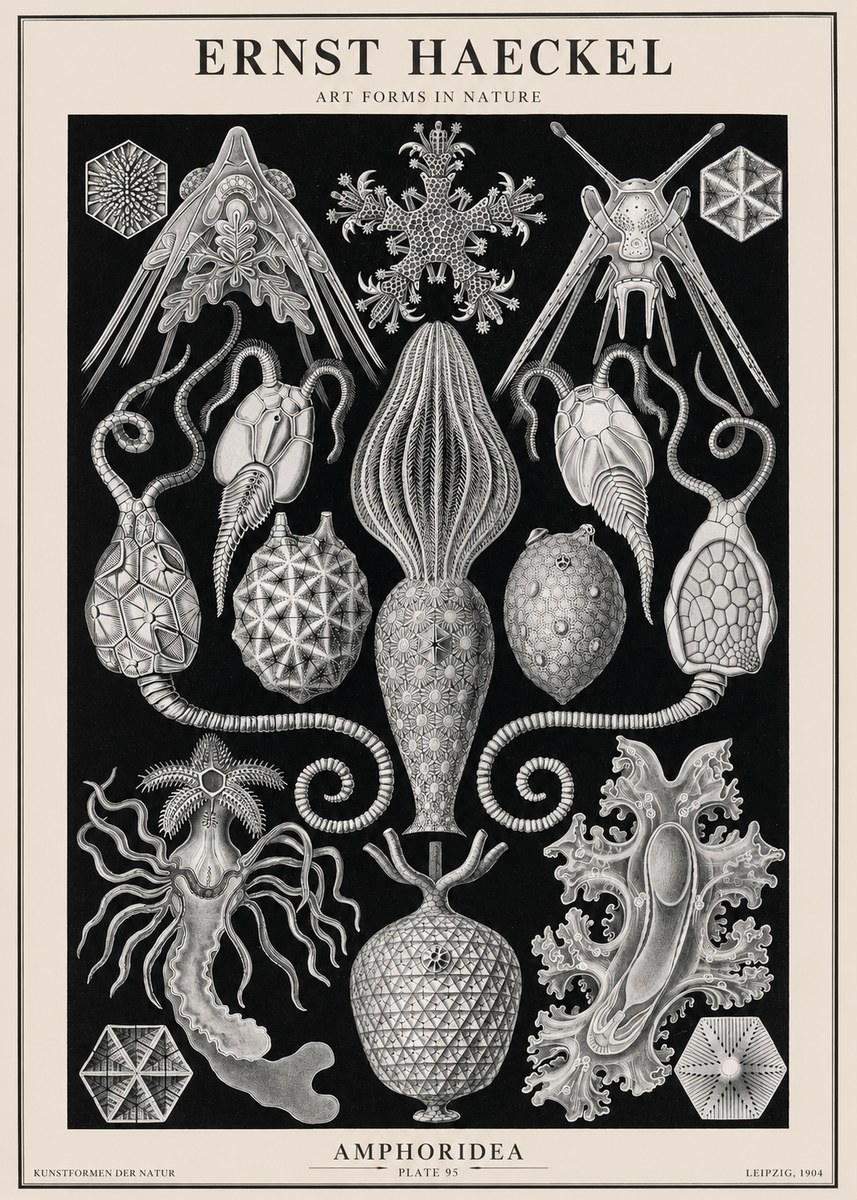 Ernst Haeckel Amphoridea No2 - Plakát