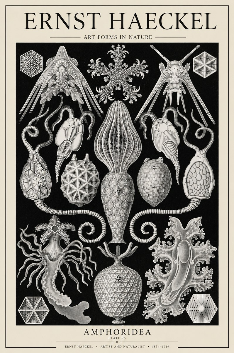 Ernst Haeckel Amphoridea No6 - Plakát