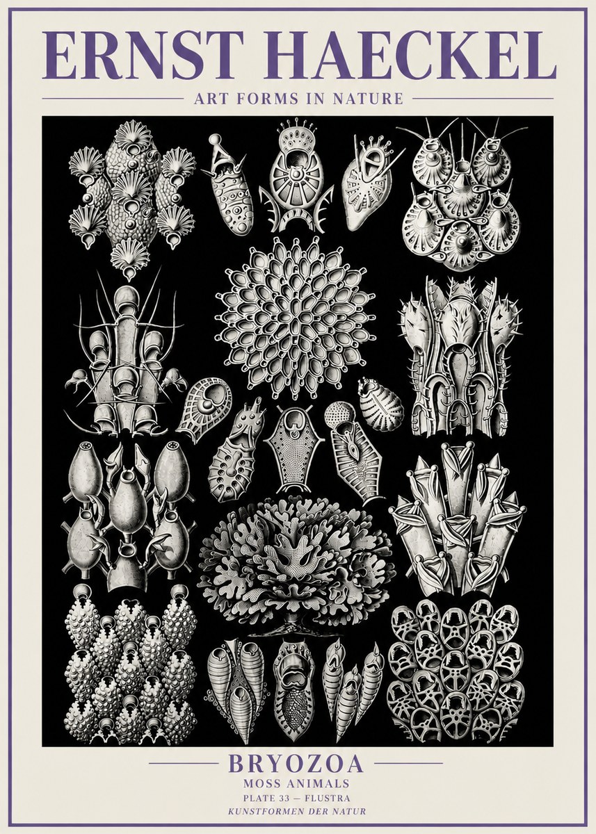 Ernst Haeckel Bryozoa No6 - Plakát
