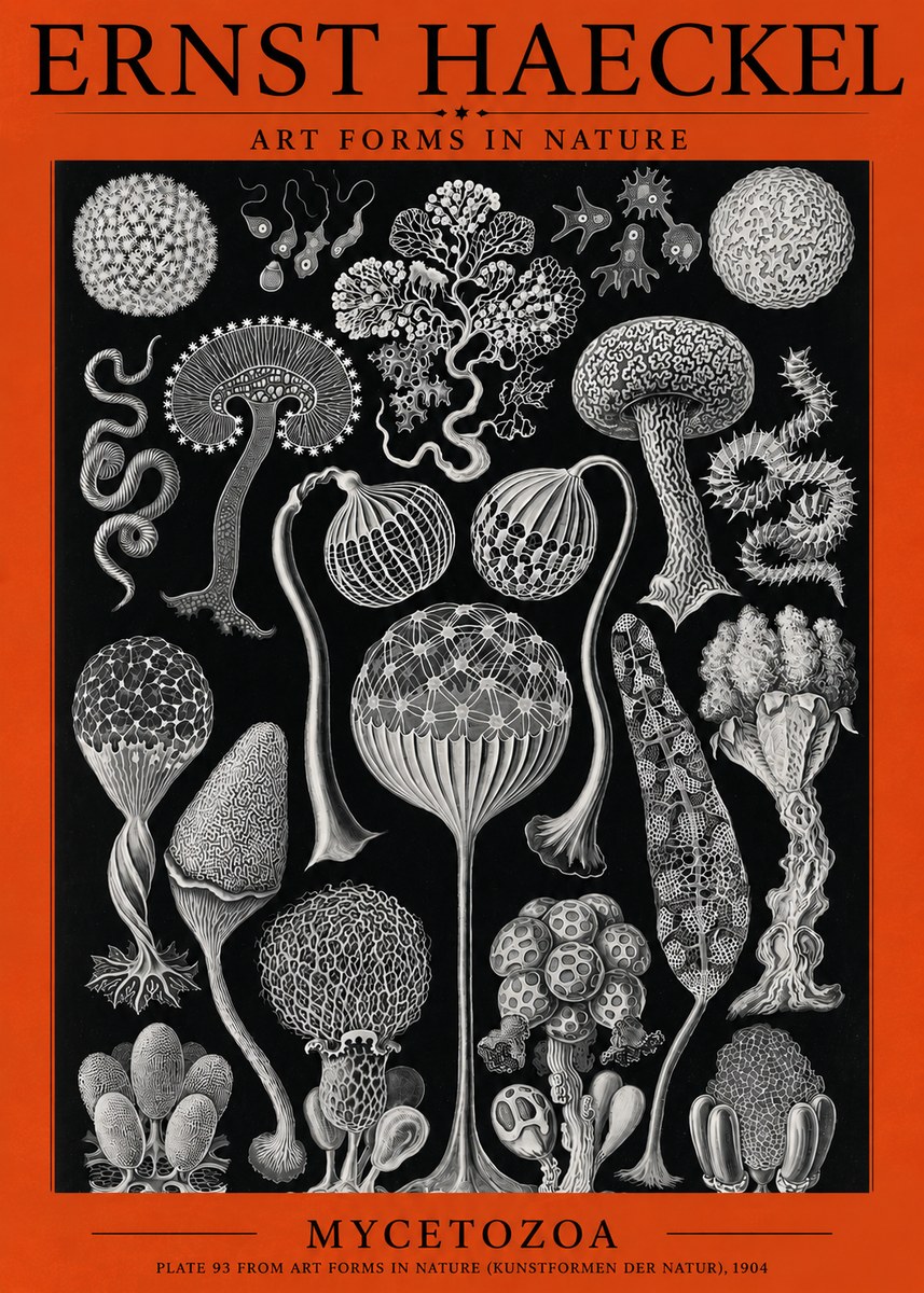 Ernst Haeckel Mycetozoa No3 - Plakát