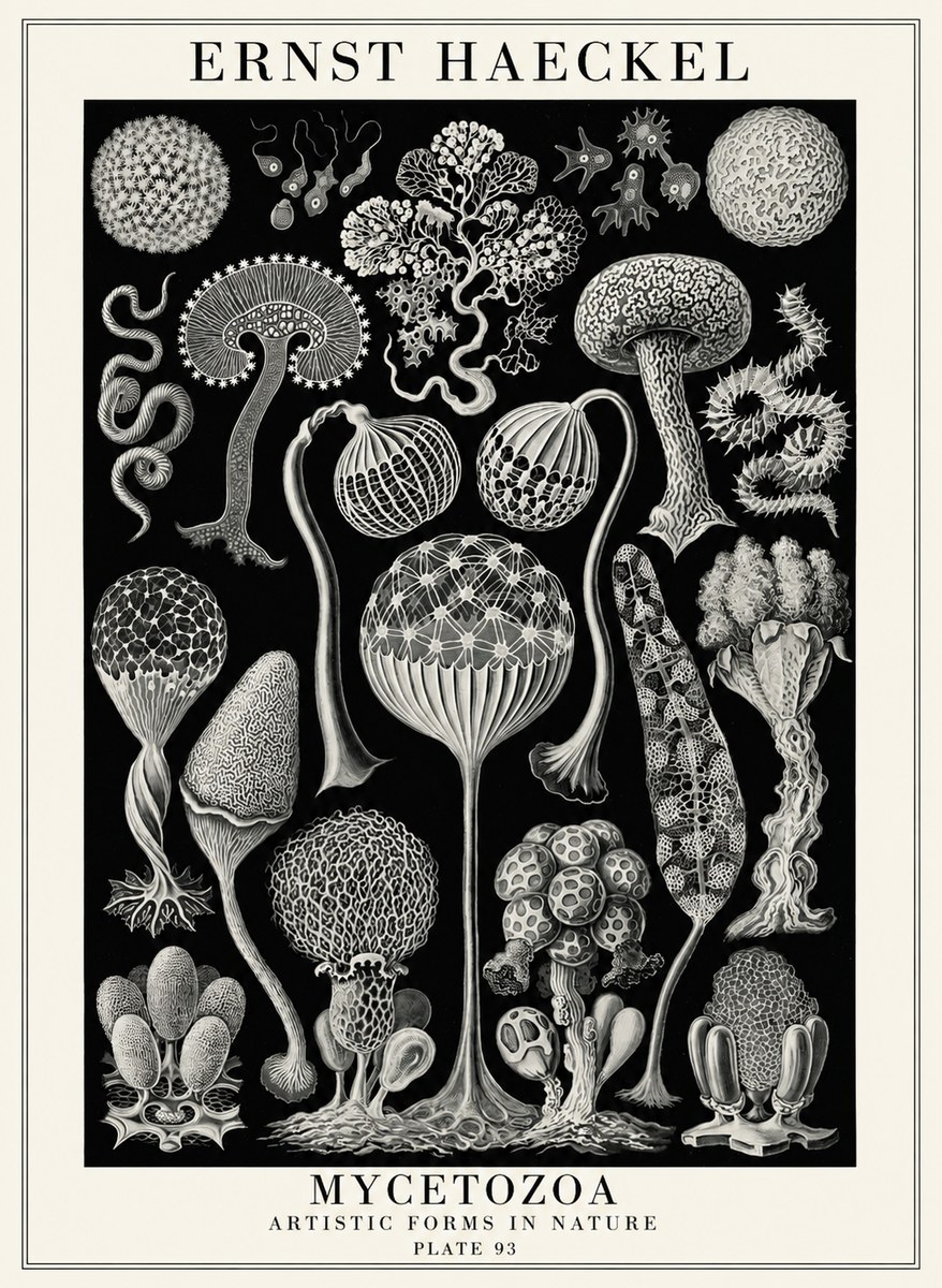 Ernst Haeckel Mycetozoa No4 - Plakát
