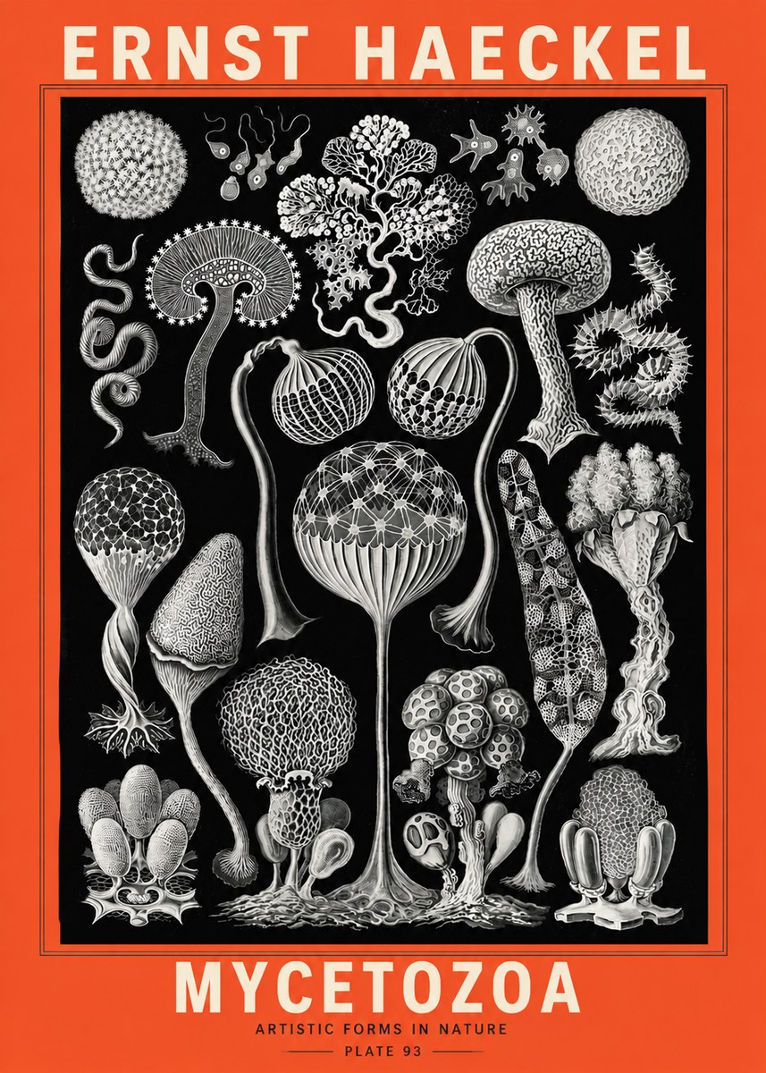 Ernst Haeckel Mycetozoa No5 - Plakát