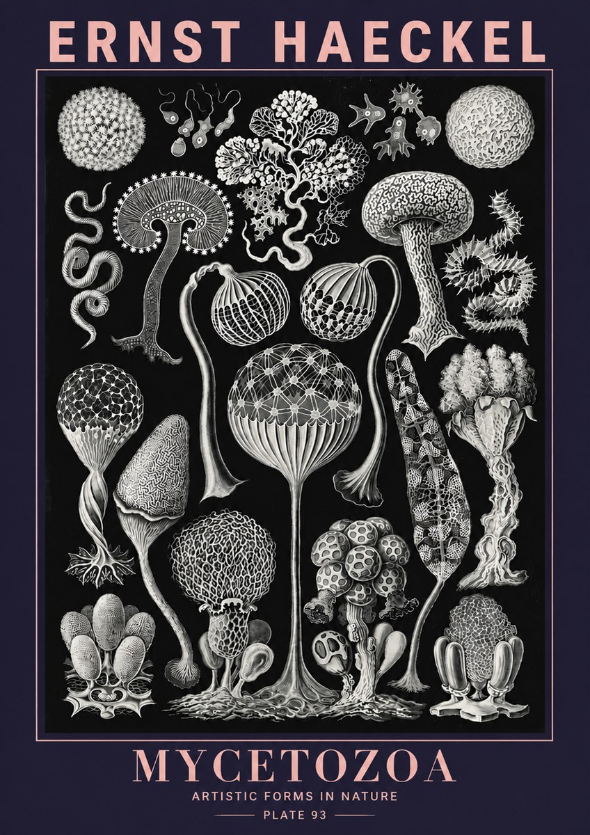 Ernst Haeckel Mycetozoa No6 - Plakát