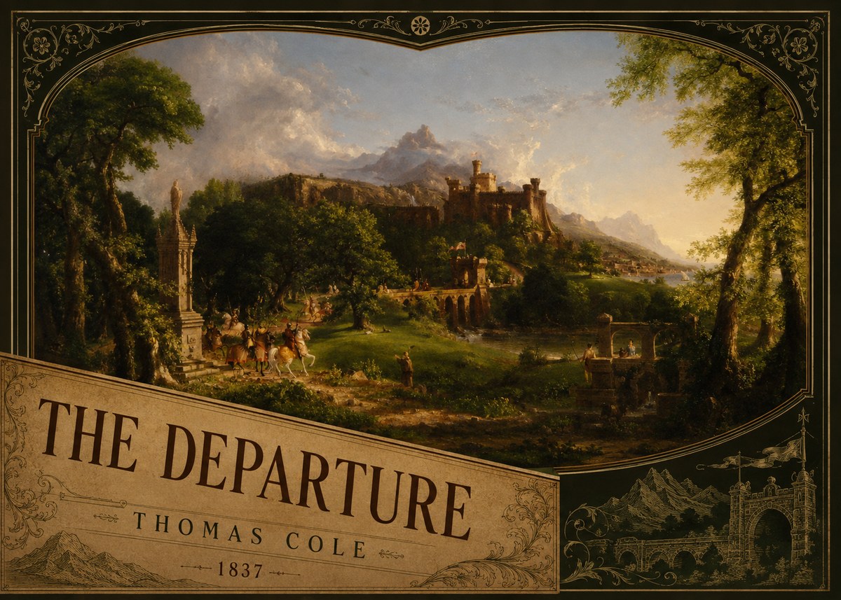 Thomas Cole The Departure I No5 - Plakát