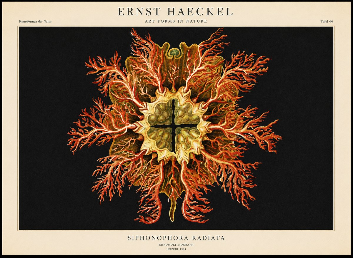 Ernst Haeckel Marine Organism No2 - Plakát
