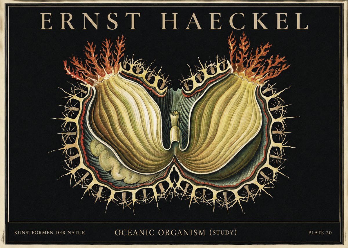 Ernst Haeckel Nature's Architecture No4 - Plakát