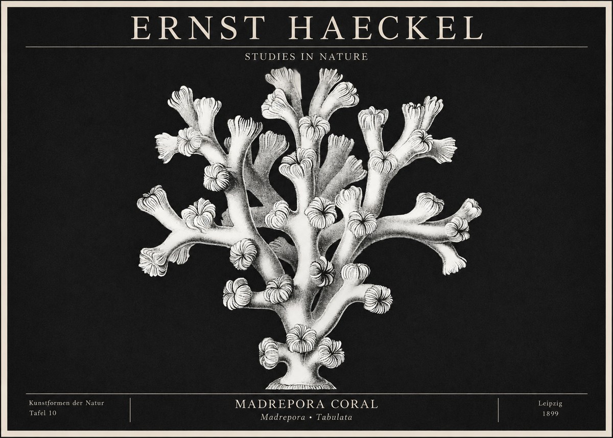 Ernst Haeckel Corallium Rubrum I No2 - Plakát