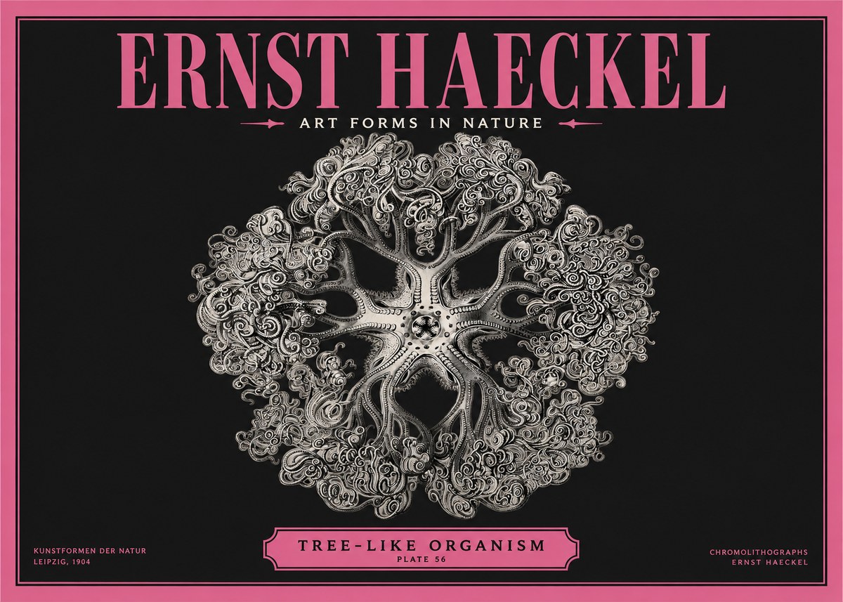 Ernst Haeckel Tree-like Organism No2 - Plakát