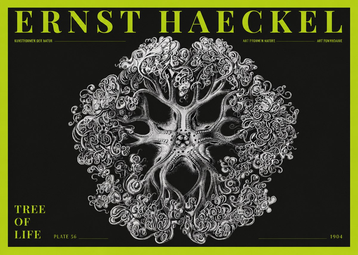 Ernst Haeckel Tree-like Organism No5 - Plakát