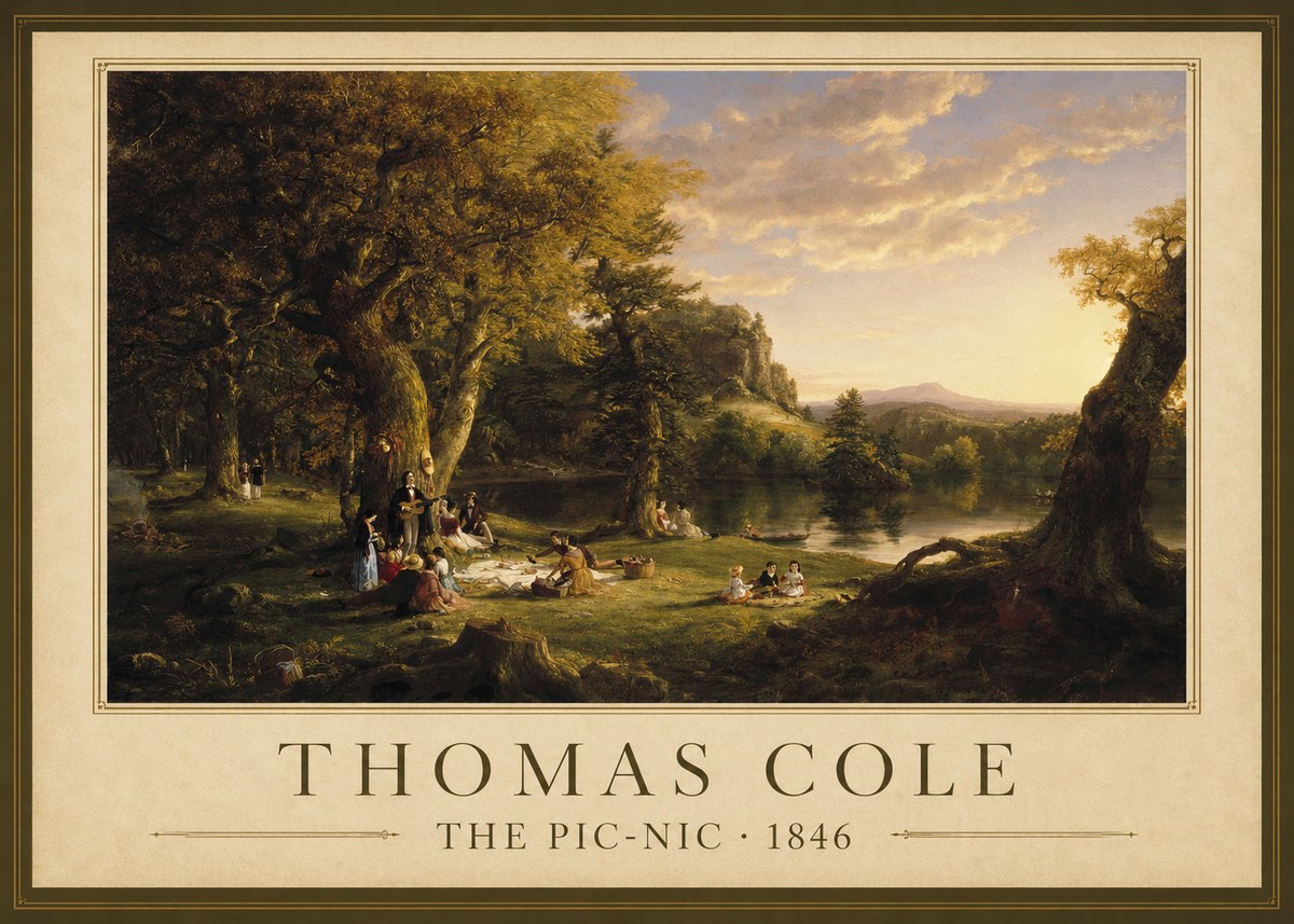 Thomas Cole The Pic-nic I No1 - Plakát