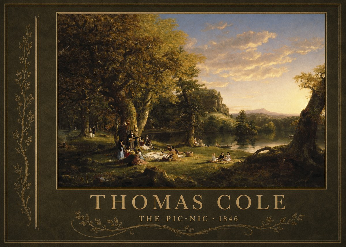 Thomas Cole The Pic-nic I No2 - Plakát