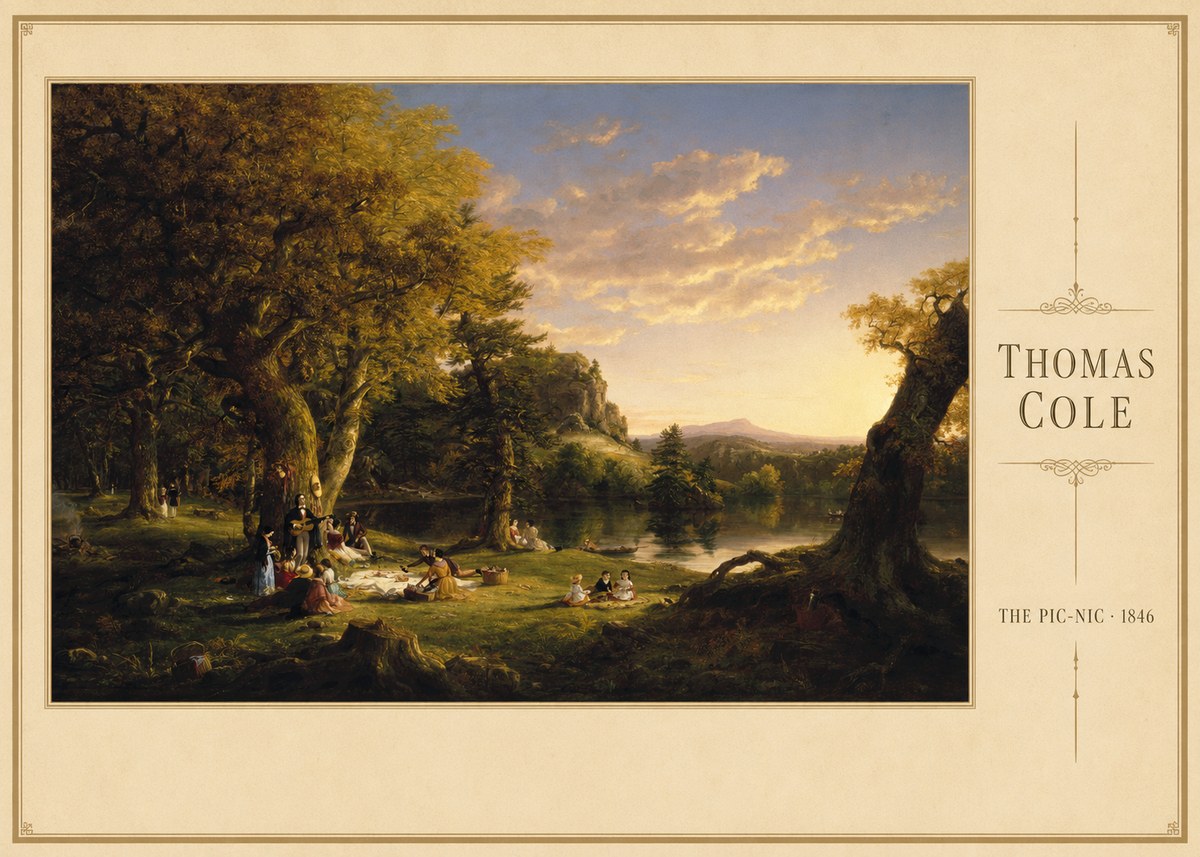 Thomas Cole The Pic-nic I No3 - Plakát