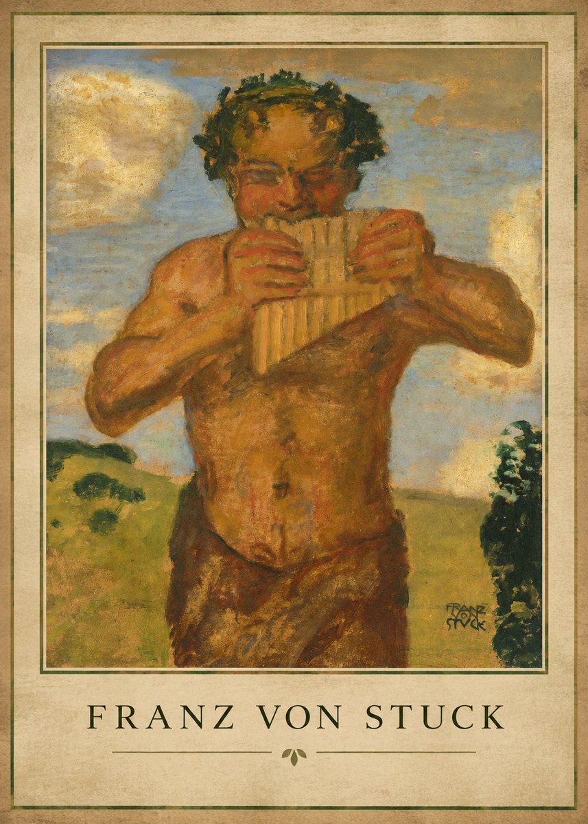 Franz von Stuck Faun No1 - Plakát