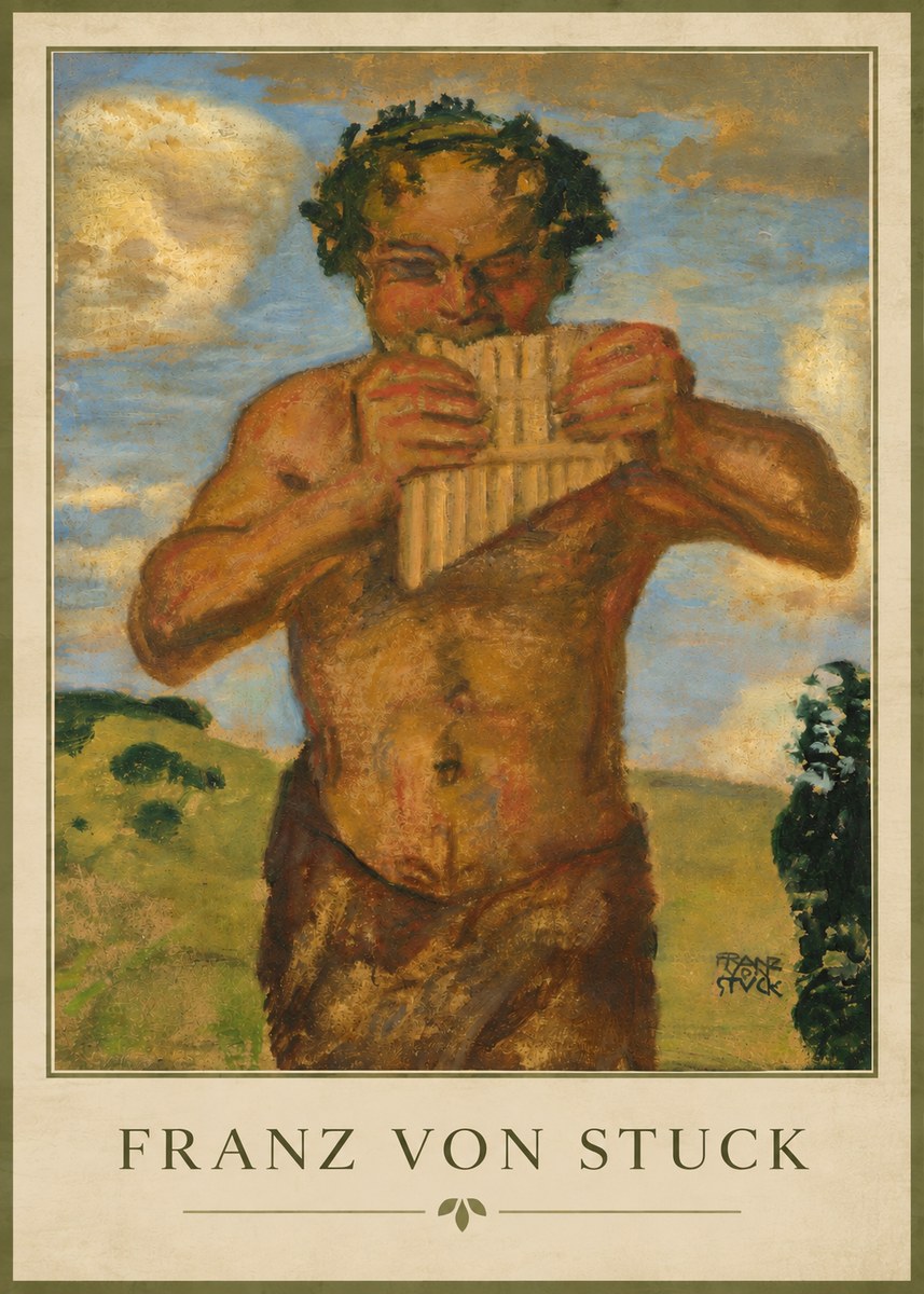 Franz von Stuck Faun No3 - Plakát