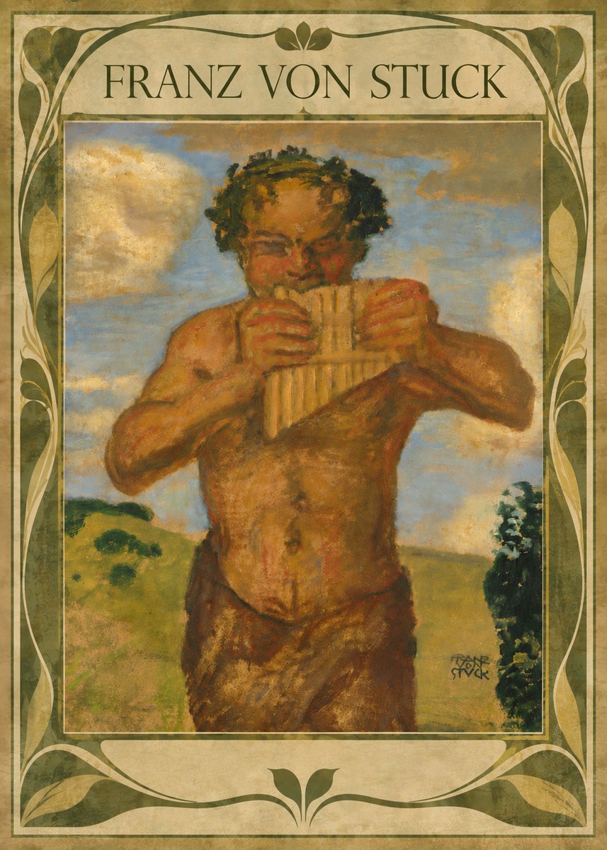 Franz von Stuck Faun No5 - Plakát