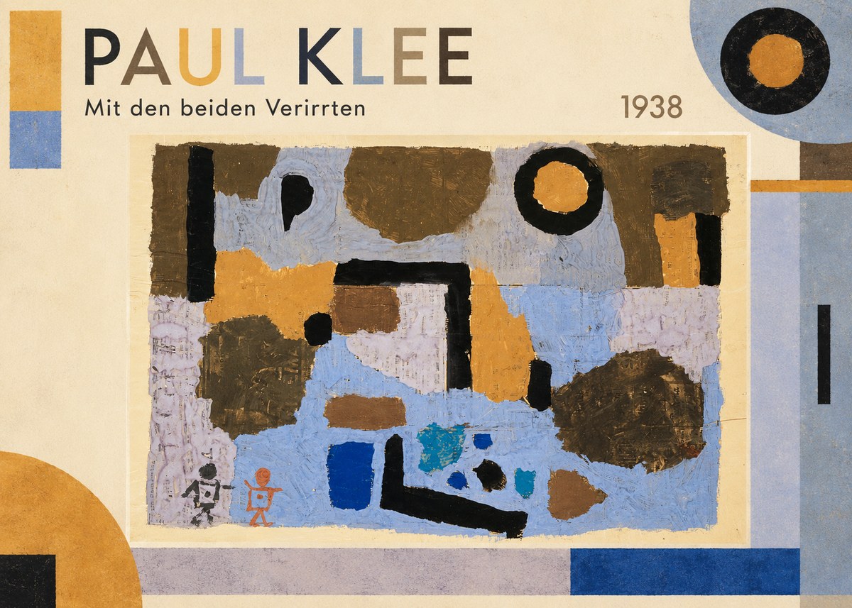 Paul Klee Mit Den Beiden Verirrten No1 - Plakát