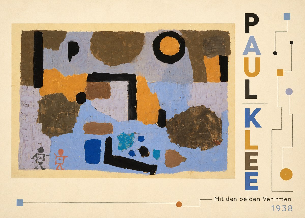 Paul Klee Mit Den Beiden Verirrten No3 - Plakát