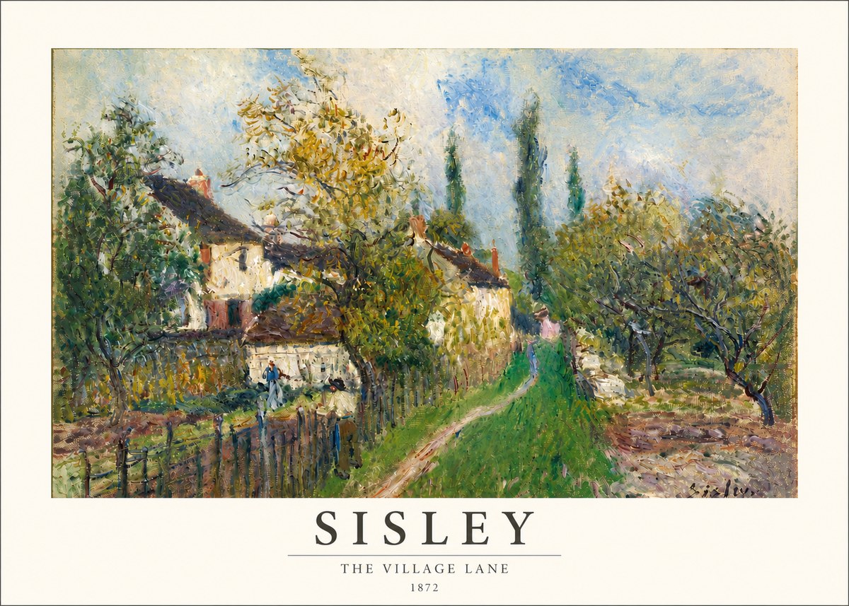 Sisley The Village Lane No3 - Plakát