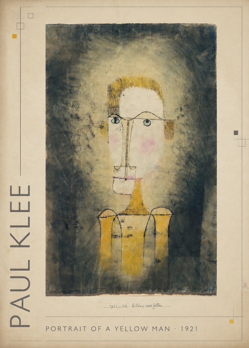 Paul Klee Portrait of a Yellow Man No1 - Plakát