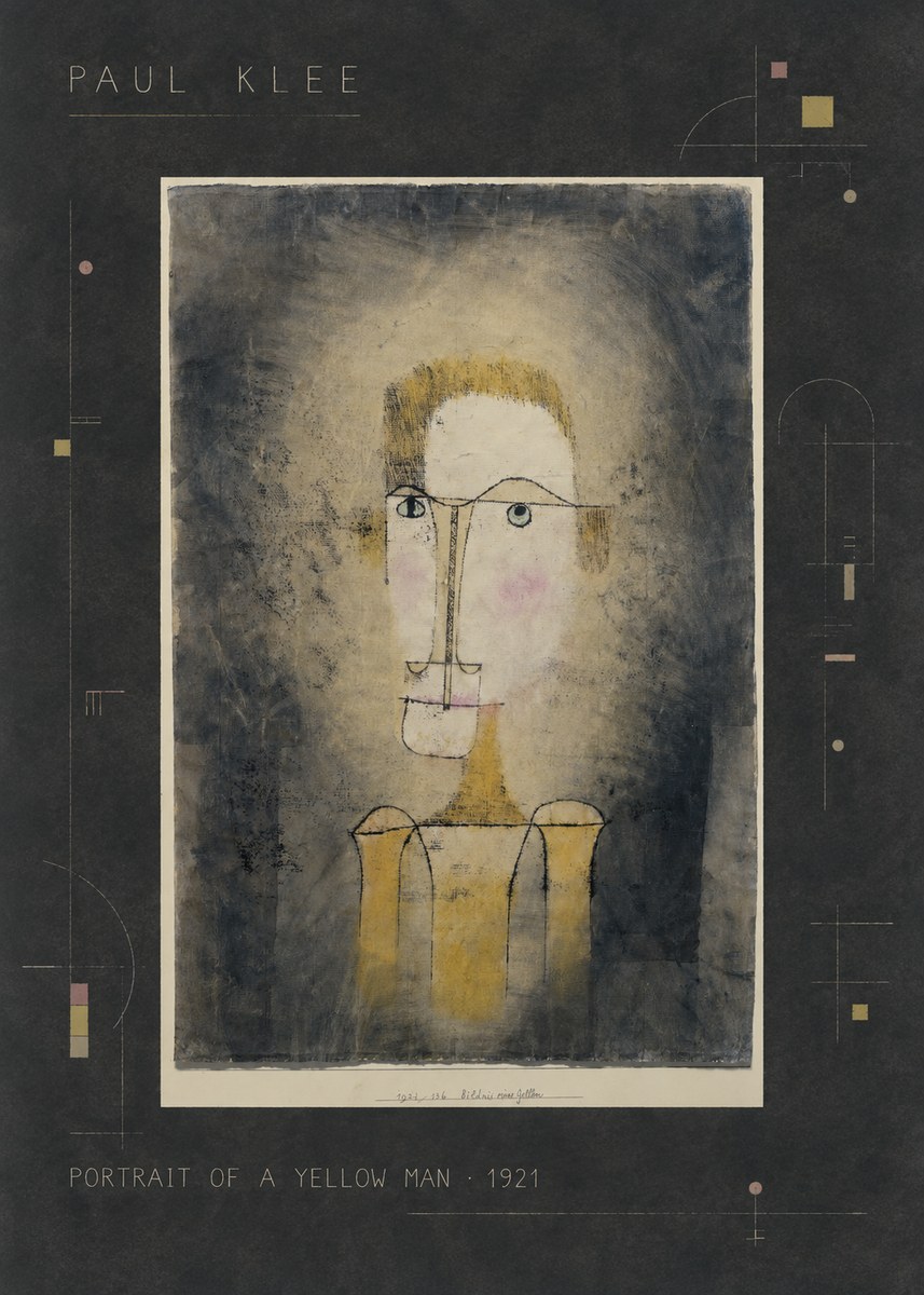 Paul Klee Portrait of a Yellow Man No2 - Plakát