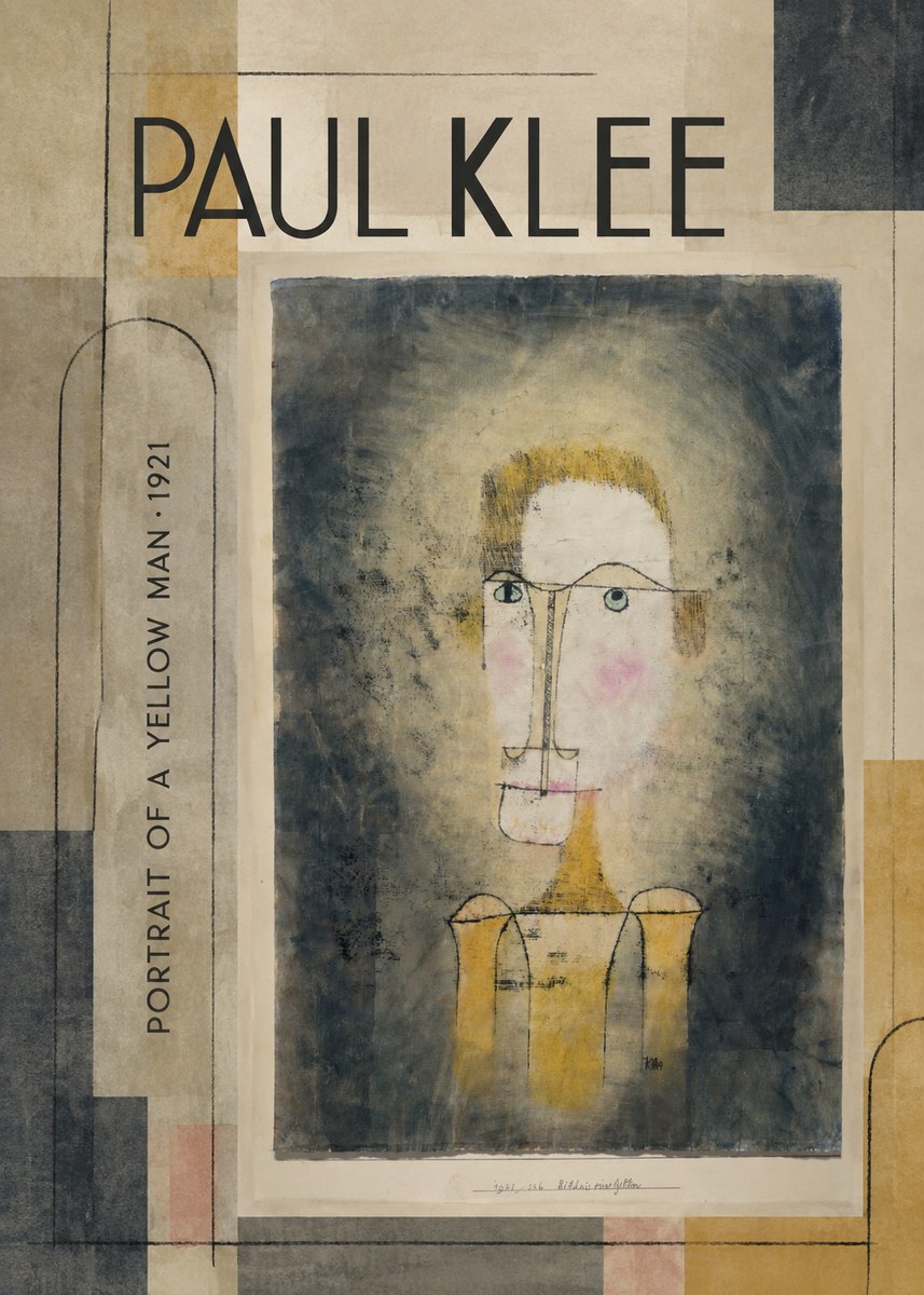 Paul Klee Portrait of a Yellow Man No3 - Plakát