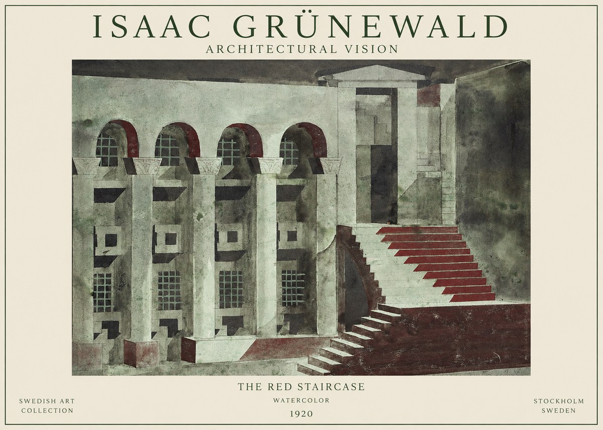 Isaac Grünewald The Steps of Silence No2 - Plakát