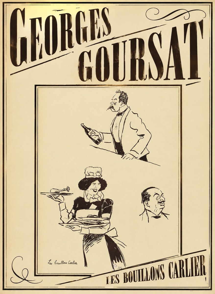Georges Goursat Les Bouillons Carlier I No3 - Plakát