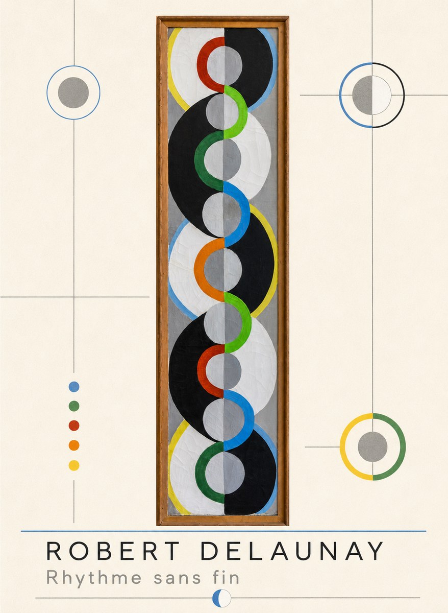 Robert Delaunay Rythme Sans Fin II No3 - Plakát
