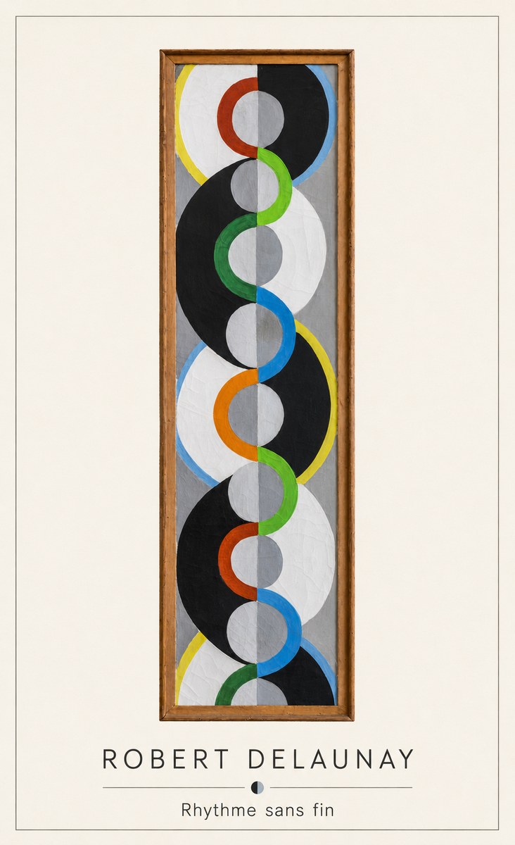 Robert Delaunay Rythme Sans Fin II No4 - Plakát