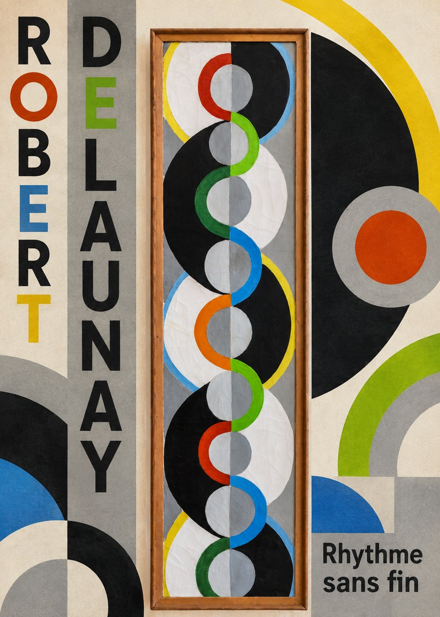 Robert Delaunay Rythme Sans Fin II No5 - Plakát