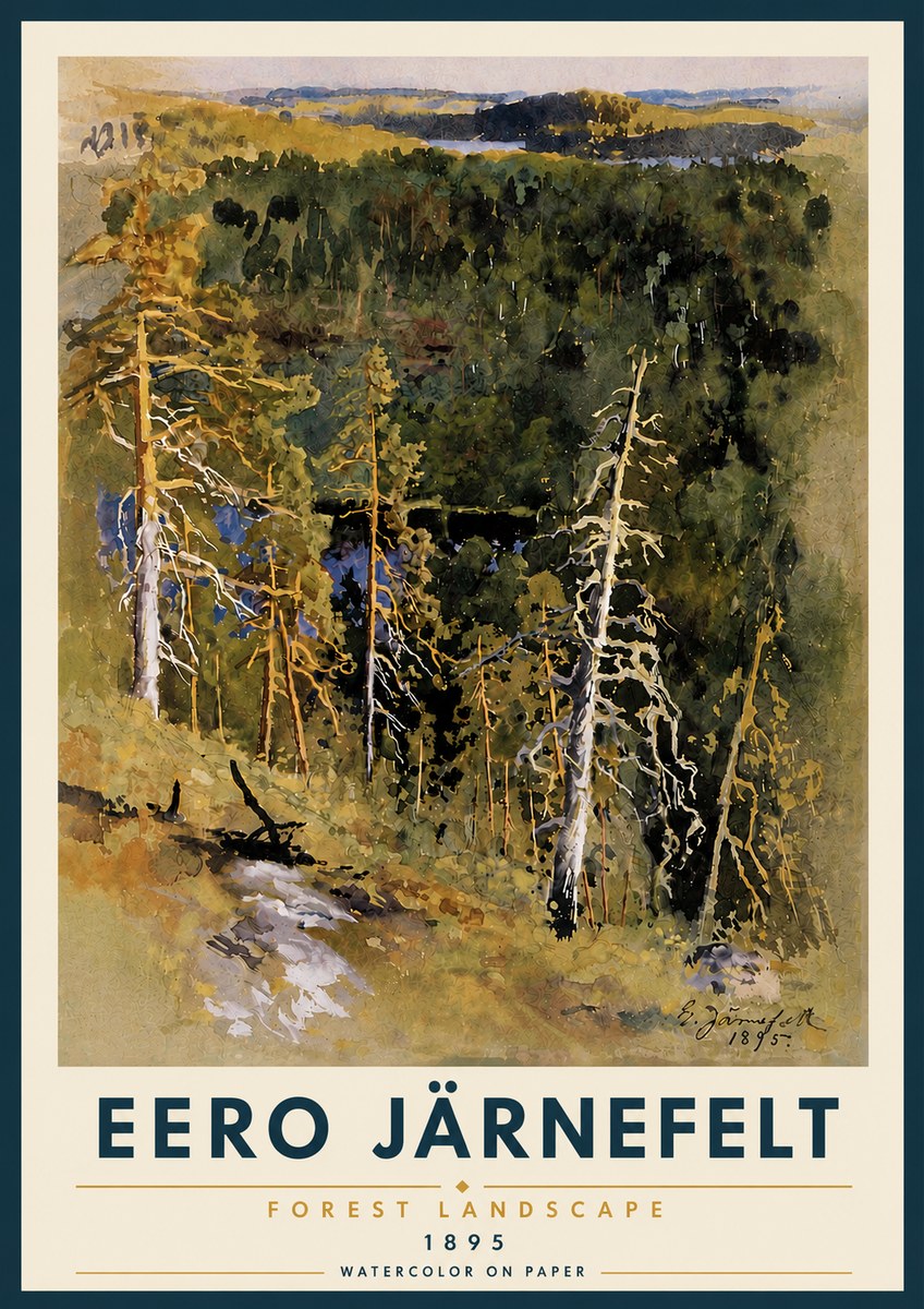 Eero Järnefelt Forest Landscape II No5 - Plakát