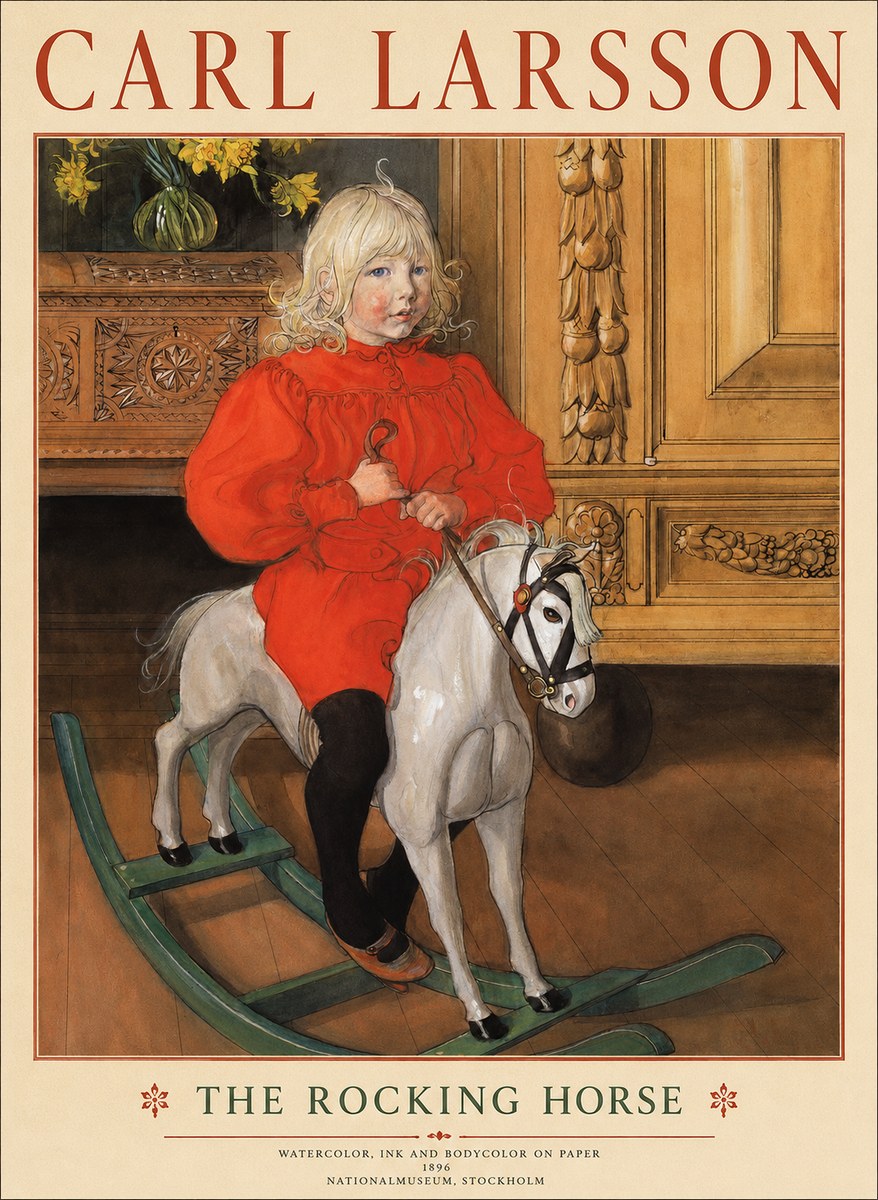 Carl Larsson The Rocking Horse No1 - Plakát