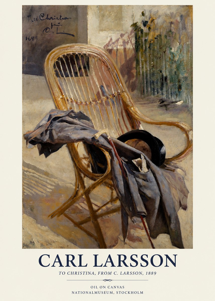 Carl Larsson To Christina, from C. Larsson, 1889 No1 - Plakát