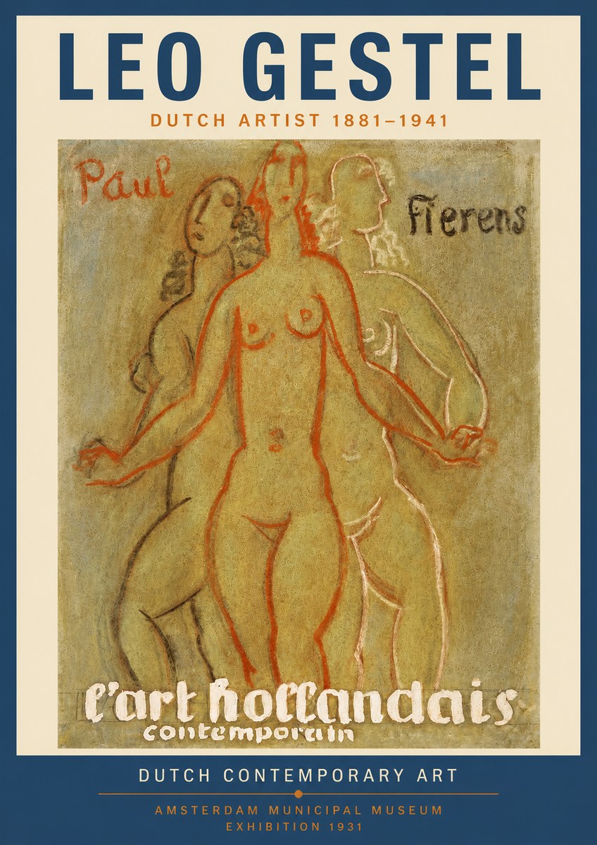 Leo Gestel L'art Hollandais Contemporain II No3 - Plakát