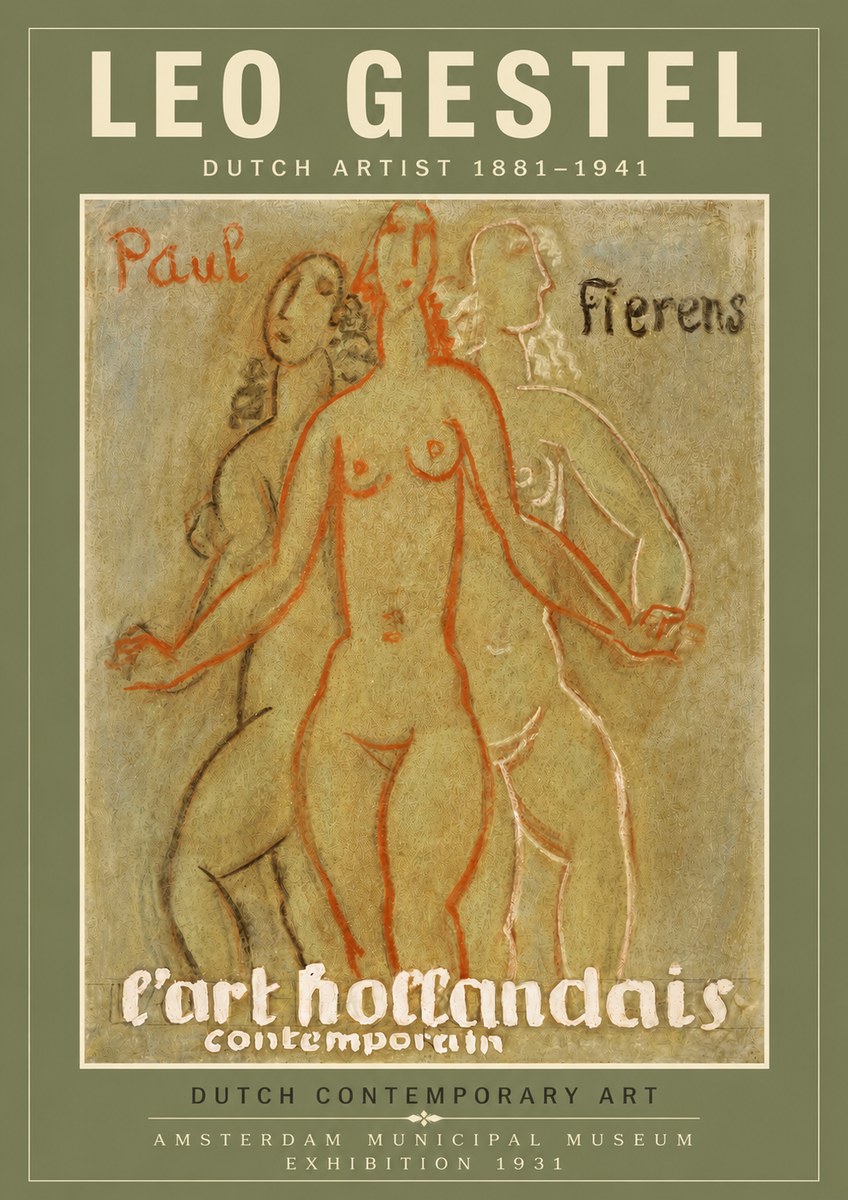 Leo Gestel L'art Hollandais Contemporain II No4 - Plakát