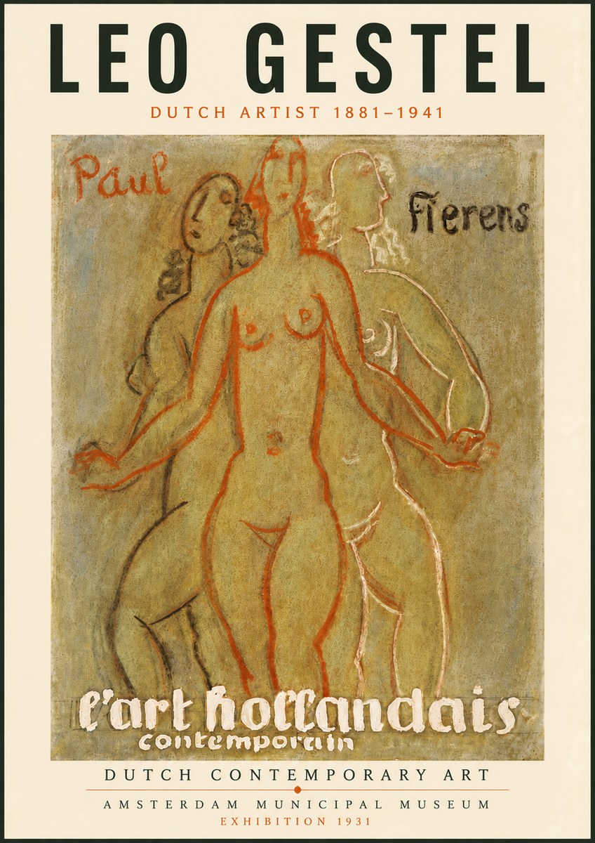 Leo Gestel L'art Hollandais Contemporain II No6 - Plakát