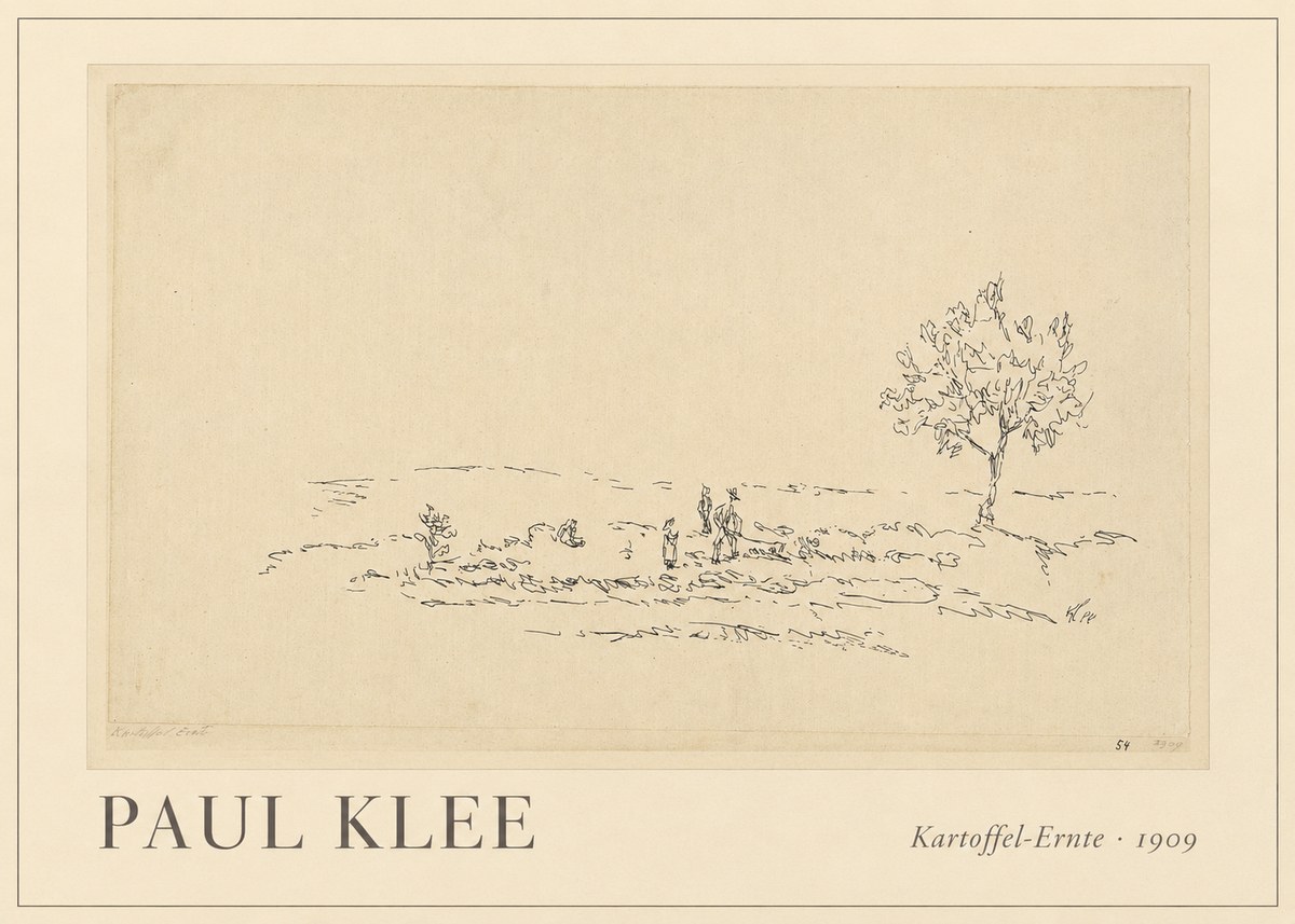 Paul Klee Kartoffel-ernte No1 - Plakát